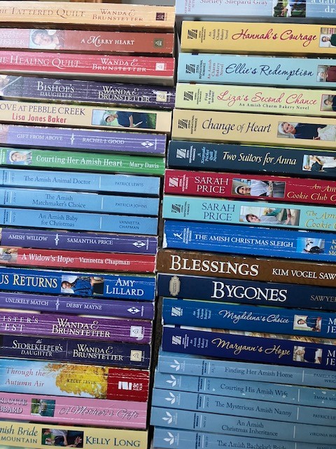 Lot of 10 Amish Romance Paperbacks Random Mix of Books Love Inspired and more!