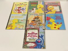 Lot Little Golden Book CTW Sesame Street Big Bird Elmo Grover Bunny Hop Oscar