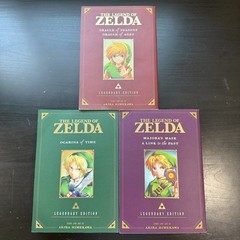 Zelda Legendary Edition Manga Set of 3 Books Ocarina of Time Majora Mask Oracle