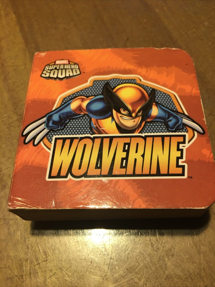Marvel MINI Book Hardcover WOLVERINE SuperHero Squad BoardBook Small 2.75”