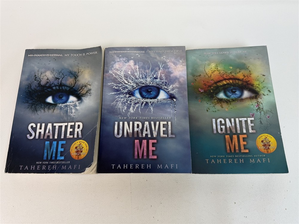 Tahereh Mafi * Lot 1st 3 Shatter Me / Unravel Me / Ignite Me Paperbacks