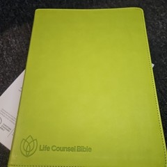 CSB Life Counsel Bible, Apple Green LeatherTouch