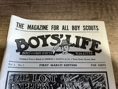 1976 Reprint Boys’ Life Magazine March 1, 1911 Boy Scouts Collectible