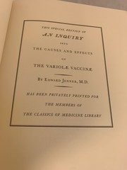 Jenner CAUSES & EFFECT OF VARIOLAE VACCINAE Classic of Medicine 1978 Near Mint