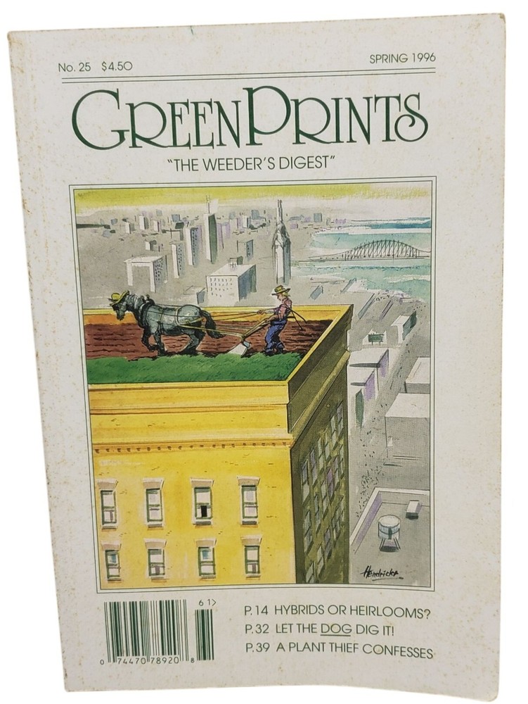 Green Prints Magazine Spring 1996 Issue No. 25 Gardening Stories Vintage