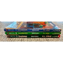R.L. Stine Goosebumps Monster Blood Trilogy Book Lot #3 #18 #29 First Editions