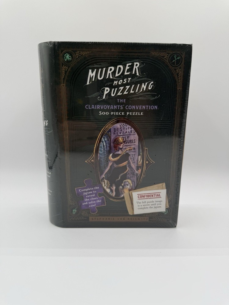 Murder Most Puzzling Jigsaw Puzzle Book – The Clairvoyants’ Convention 500p New