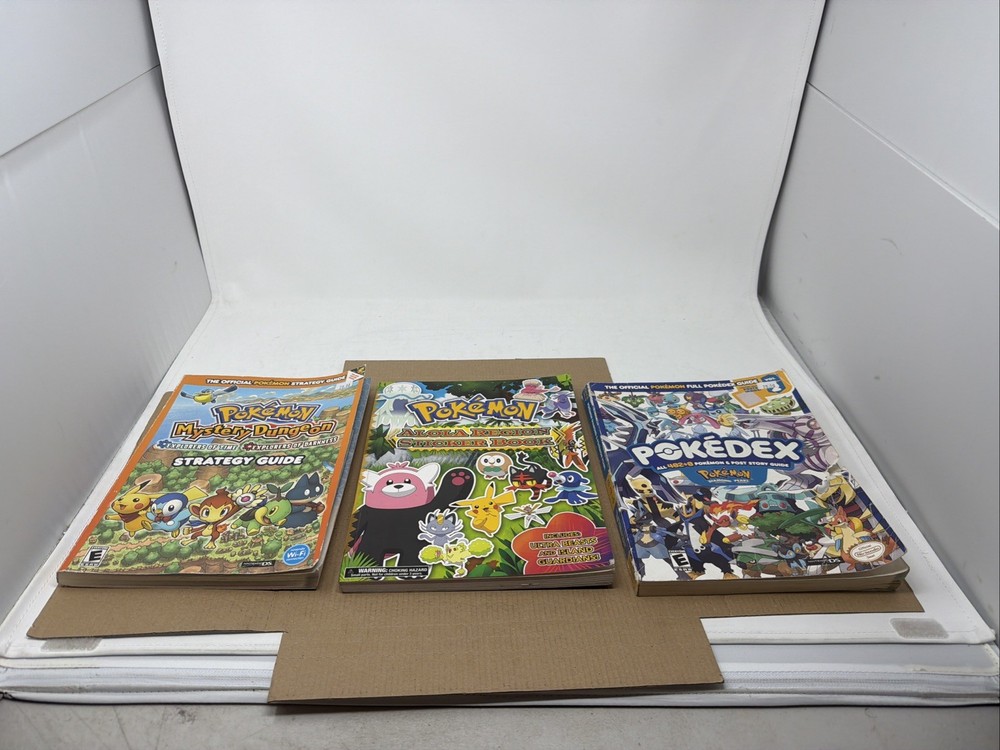 Lot of 3 Pokemon Guidebooks