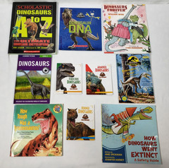 Kids Books About Dinosaurs Lot Of 10 Homeschool Classroom Library Picture Books