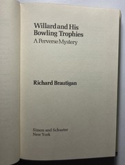 RICHARD BRAUTIGAN Lot 4 Books: Hawkline…PB Willard…HC Sombrero…PB Tokyo…PB