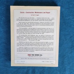CLOCKS CONSTRUCTION MAINTENANCE & REPAIR ; ISBN 0-8306-0169-4 ; 241 PAGES