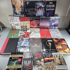 Stephen King Lot of 24 Hardcover & PB Books Mixed Titles Horror Thriller Novels