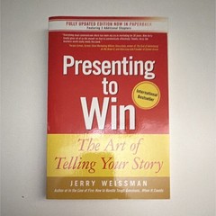 FT Press Presenting to Win: The Art of Telling Your Story Jerry Weissman PB