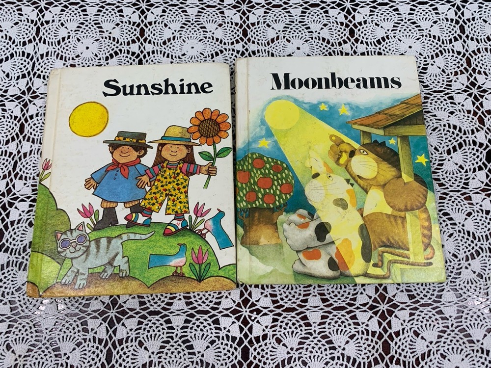 Vintage Houghton Mifflin Books Sunshine Moonbeams 1981 Elementary Lot