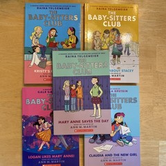5 Lot Baby-Sitters Club 1-3 by Raina Telgemeier 8 by Gale Galligan & 9 G.Epstein
