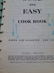 Betty Crocker’s Good & Easy Cook Book 1954 1000 recipes 256 pages 1st Edition