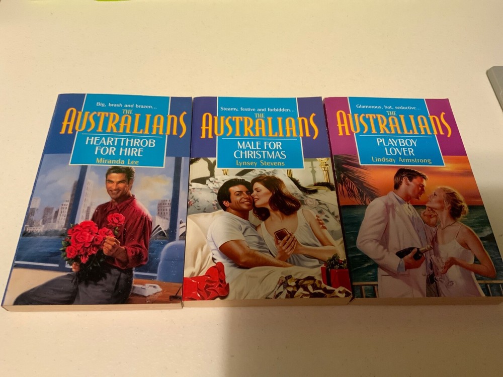 LOT OF 4 Harlequin The Australians Romance Series Paperback Books