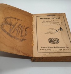 Reviewing Physics, Walter L Ahner 1949 Amsco School Publications Trade Paperback
