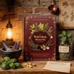 The Natural Healing Handbook, Spiral-Bound Guide for Herbal Remedies and Natural