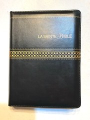 French Large Print Compact Bible, Zipper, Imitation Leather, Segond 1910, LT