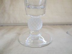 PAIR 2 USGA UNITED STATES GOLF ASSOCIATION 1894 CHAMPAGNE FLUTE GLASSES 9 1/4″