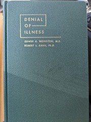 Rare, Denial of Illness, Edwin Weinstein, 1955, signed, Medical Lecture Series