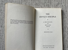 The Devil’s Disciple by Bernard Shaw 1976 Paperback Good Condition Ships Free