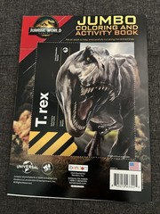 Jurassic World Jumbo Coloring & Activity Dinosaur Book Dinosaurs To Color T-Rex