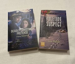 Lot of 7 Love Inspired Suspense Paperback Books Inspirational Christmas & K-9