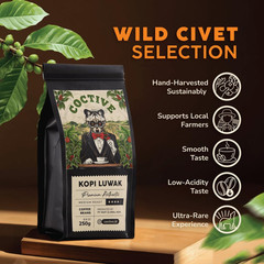 Kopi Luwak Civet Coffee Beans (8.8 Oz) – World’S Most Expensive Coffee, Wild-Har