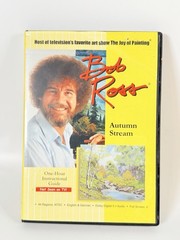 Bob Ross Joy of Painting 6 Book Set Vol 24 25 26 28 29 31 & DVD Autumn Stream