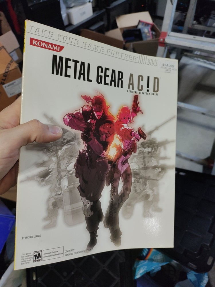Metal Gear Acid Official Strategy Guide Brady Sony PSP Konami