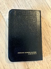 Vtg World Pocket New Testament Psalms Bible KJV Genuine Bonded Leather M89 NEW