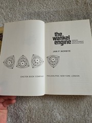The Wankel Engine Jan P Norbye Chilton 1972 1st Ed 2nd Print Hardcover Rotary