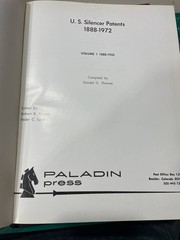 U.S. Silencer Patents 1888-1972, Paladin Press, 2 Volume Hardcover Set