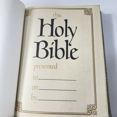 Holy Bible King James Family Keepsake Edition Red Letter Regency 1978 11.5”X8.5”