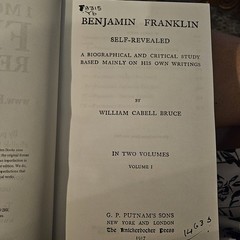 Benjamin Franklin, Self-Revealed: A Biographical and Critical Study Based Vol 1