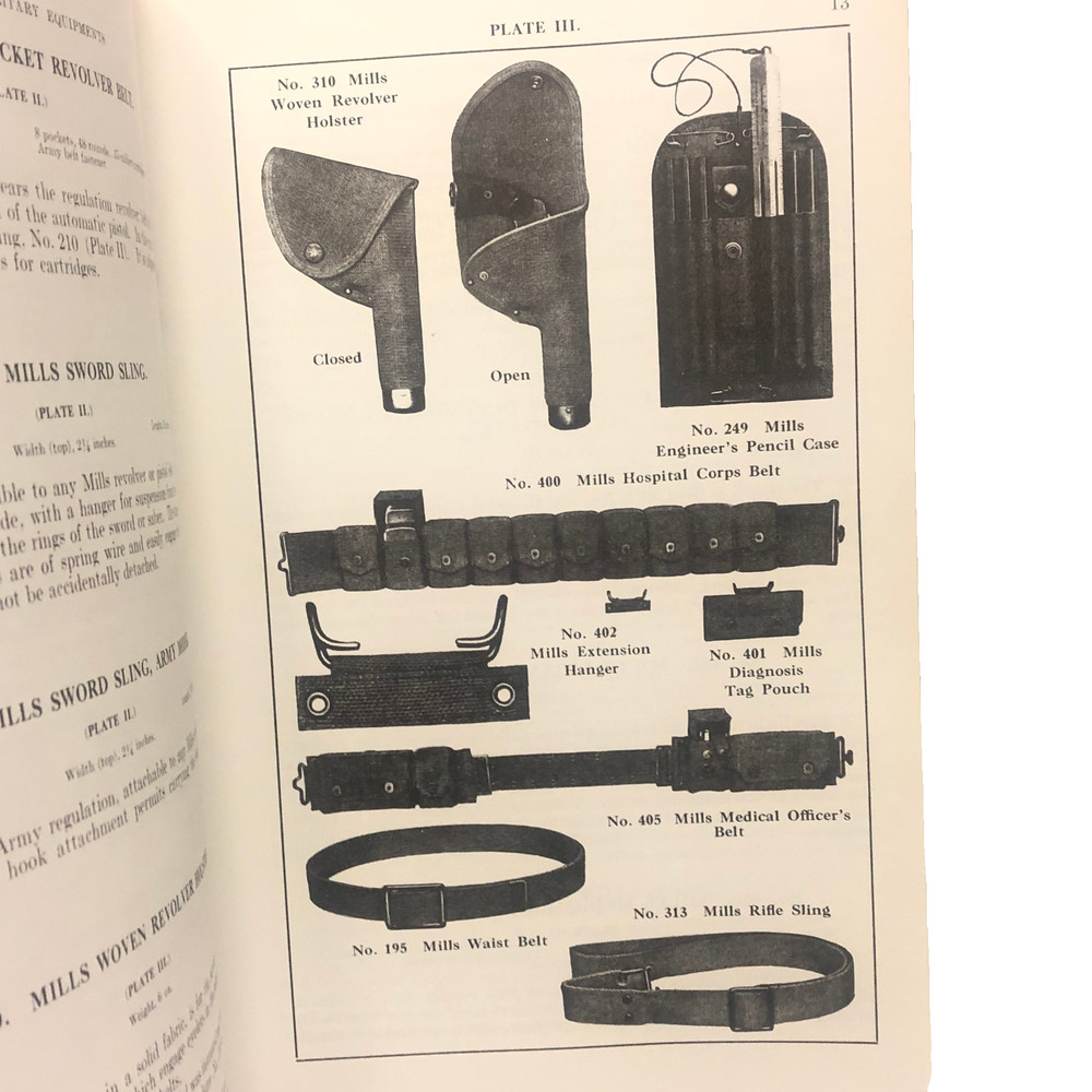 Catalog of Vintage Mills Woven Military Equipments – Mills Belt Company Catalog