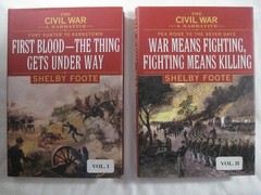 Lot books 9 volume set Shelby Foot Civil War A Narrative 1974 like NEW w/ DJs