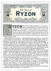 1917 Ryzon baking Cook Book 84 Pages