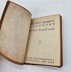 Little Leather Library Books Green Cover Man Without A Country by Hale