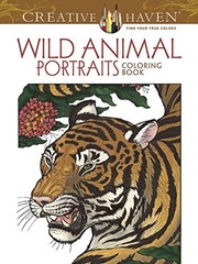 CREATIVE HAVEN WILD ANIMAL PORTRAITS COLORING BOOK (ADULT By Llyn Hunter **NEW**