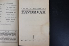 Daybreak Frank G. Slaughter 1959 Permabook 1st Printing Medical Drama Vintage PB