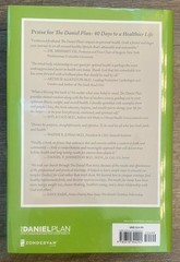 The Daniel Plan: 40 Days to a Healthier Life by Rick Warren 2013 Hardcover