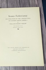 Icones Farlowianae – 1929 Farlow Fungi Mushrooms 103 Color Plates – Large Folio