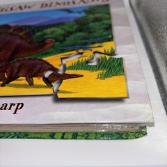 Jigsaw Dinosaurs by Anne Sharp. (2000, Hardcover) jigsaw puzzles in a book form