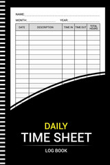 Daily Time Sheet Log Book: Work Hours Time Sheets Log for Employees (108 Pages 6