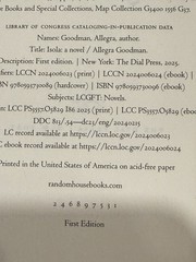 Isola: Reese’s Book Club by Allegra Goodman Hardcover First Edition