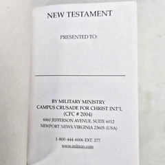 Holy Bible NIV NT Psalms Good News Camo Military Mini 2 Books Vintage Pocket