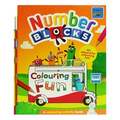 Numberblocks Colouring Fun & Sticker Activity 3 Books Set – Ages 3+ – Paperback
